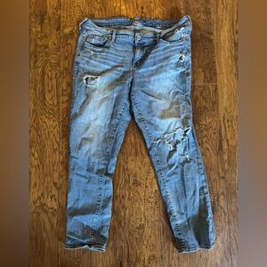 Torrid Casual Blue Distressed Boyfriend Jeans